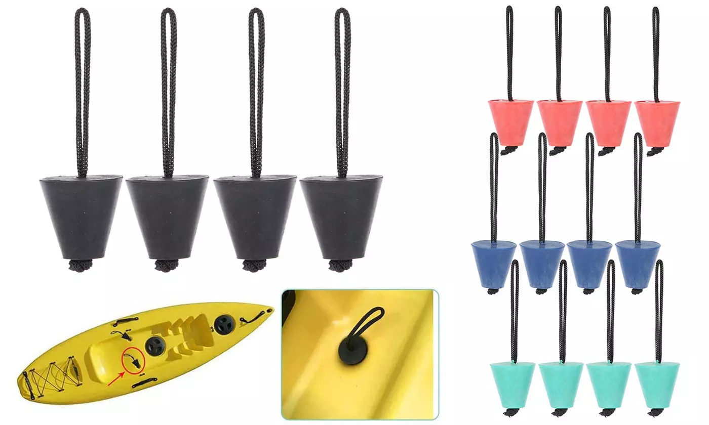 Best Universal Kayak Scupper Plug Kit 4-Pack - Primary Image