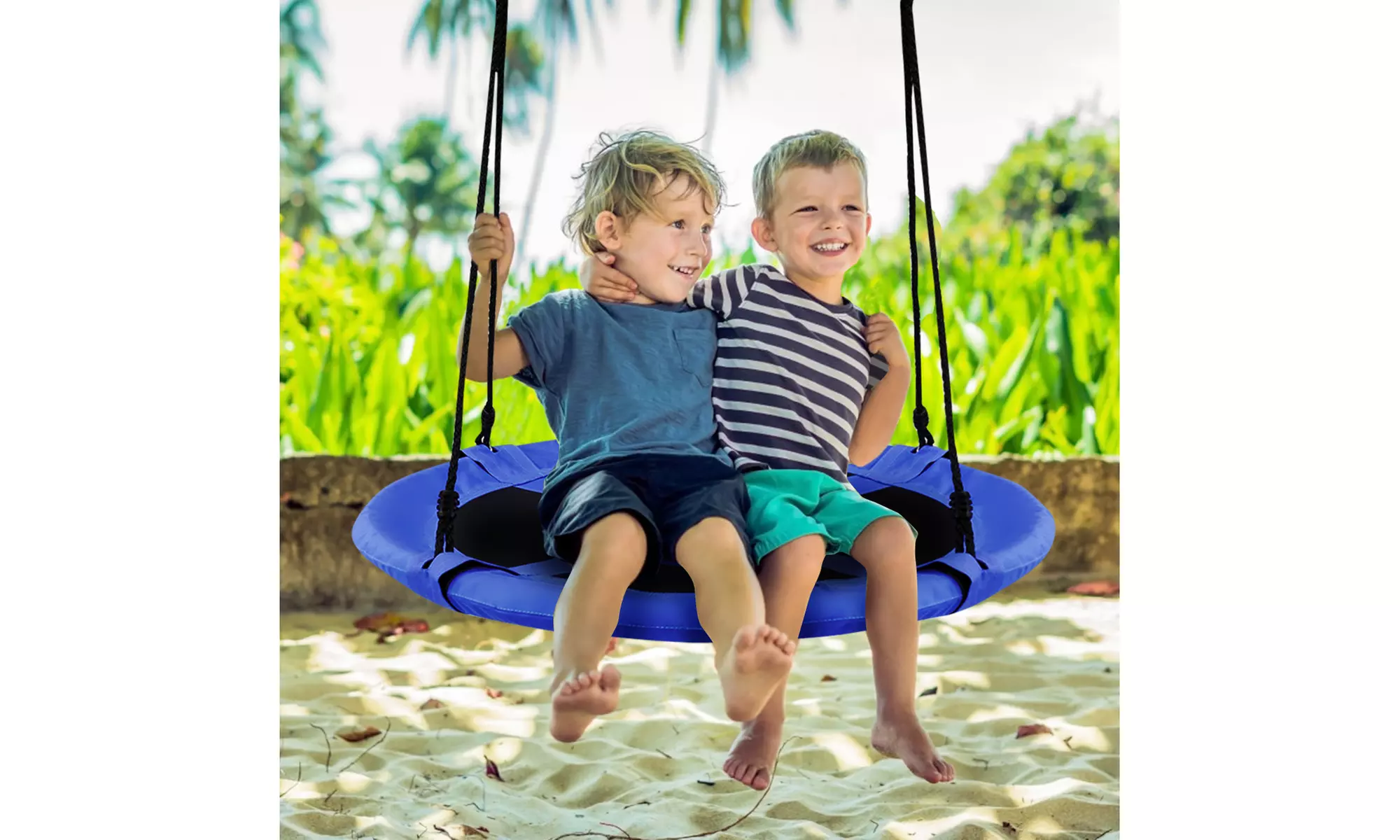 40" Flying Saucer Tree Swing Indoor Outdoor Play Set Kids Christmas Gift 2 color - Primary Image