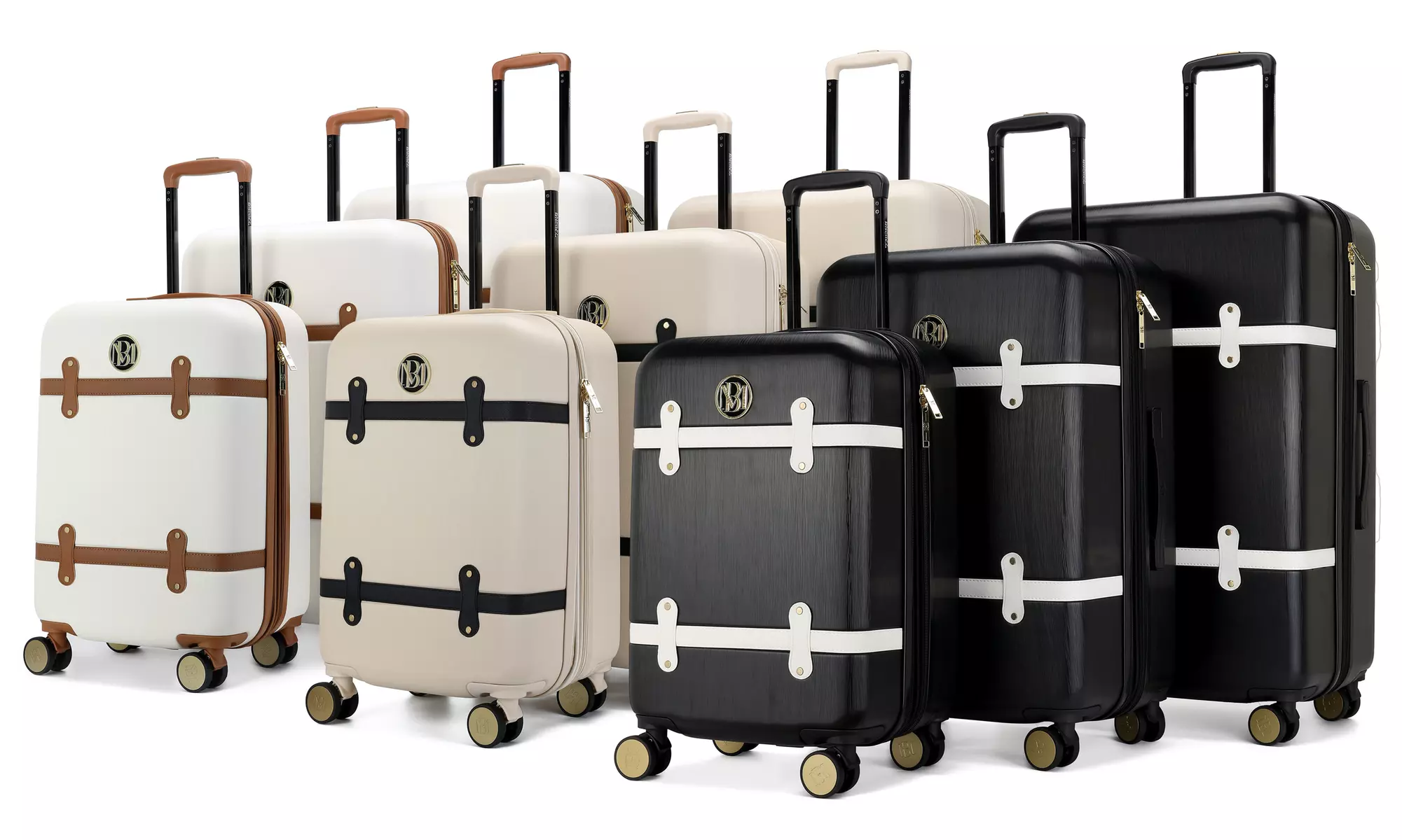 BADGLEY MISCHKA Grace 3 Piece Expandable Retro Luggage Set - Primary Image