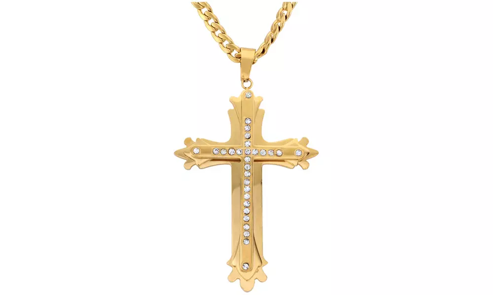 Rocawear Mens Gold Cross Groupon Goods