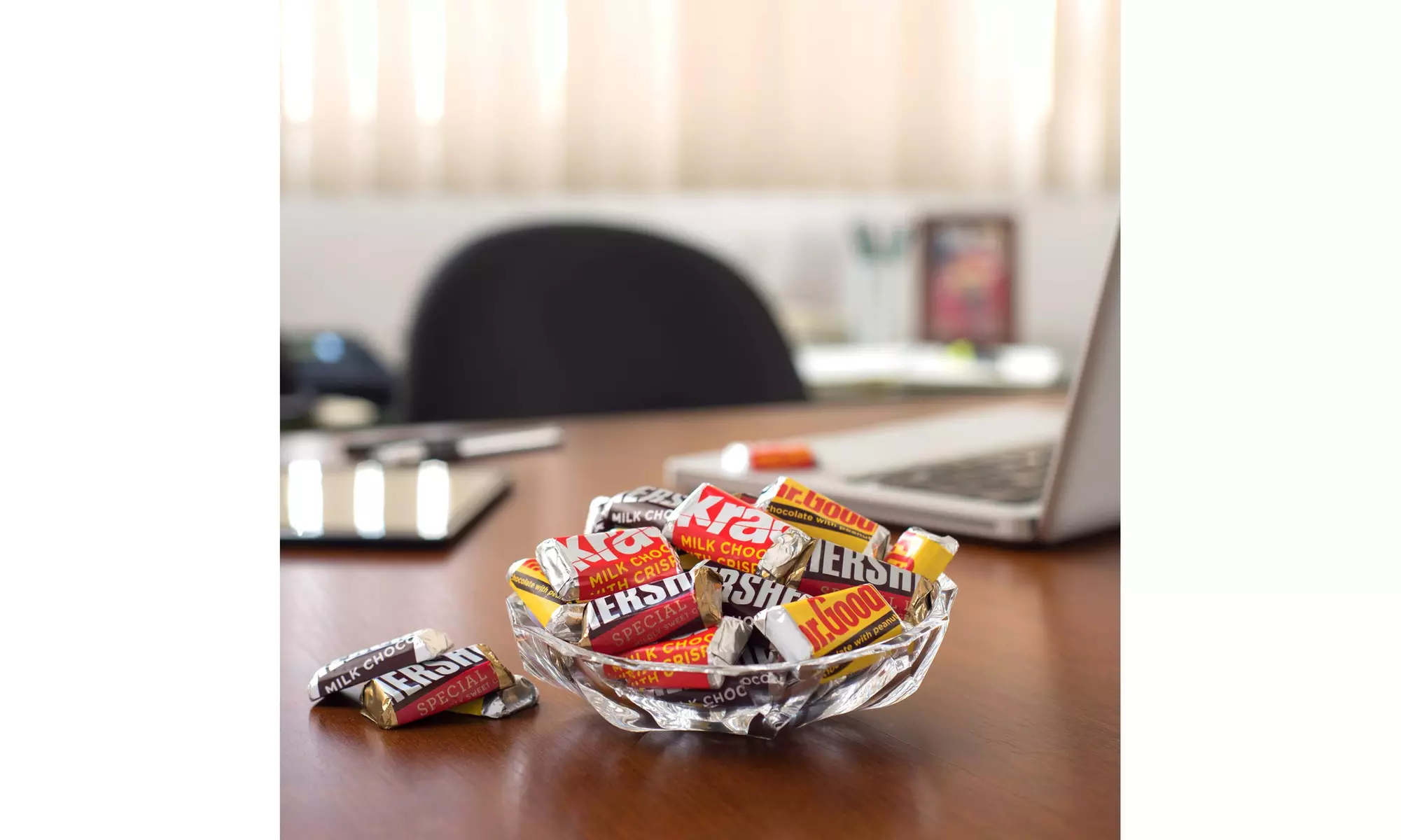 Halloween Chocolate Candy Assortment, Addams Family Foils in Skull Bowl - Second Medium