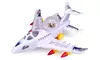 Blue Flame Fighter Jet Battery Operated Kid's Bump and Go Toy Plane