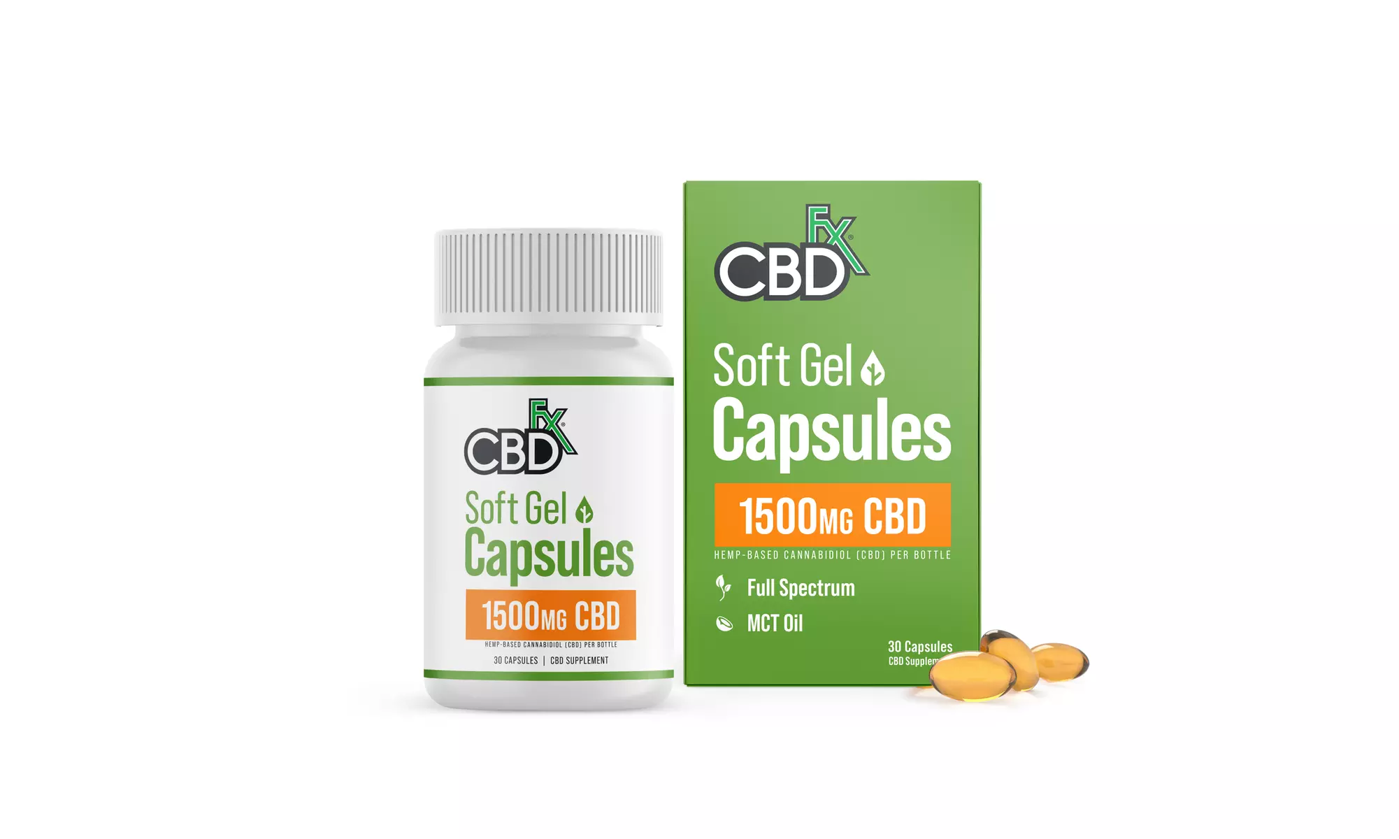 CBD Gel Capsules from CBDfx 1500mg-6000mg - Primary Image