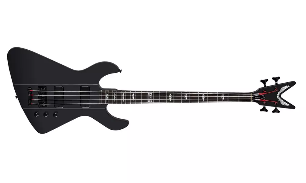 Dean Demonator 4 Chaos Electric Bass Guitar - Black Satin - Primary Image
