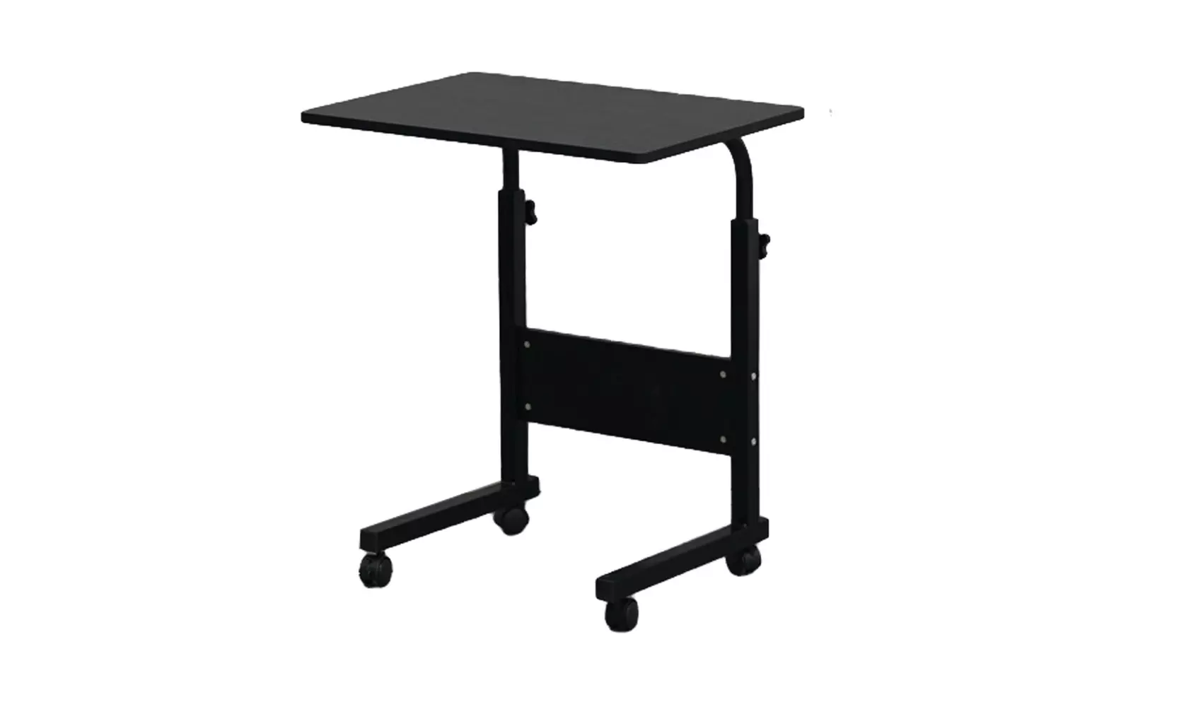 Removable  Side Table Computer Desk with Baffle Black  - Primary Image