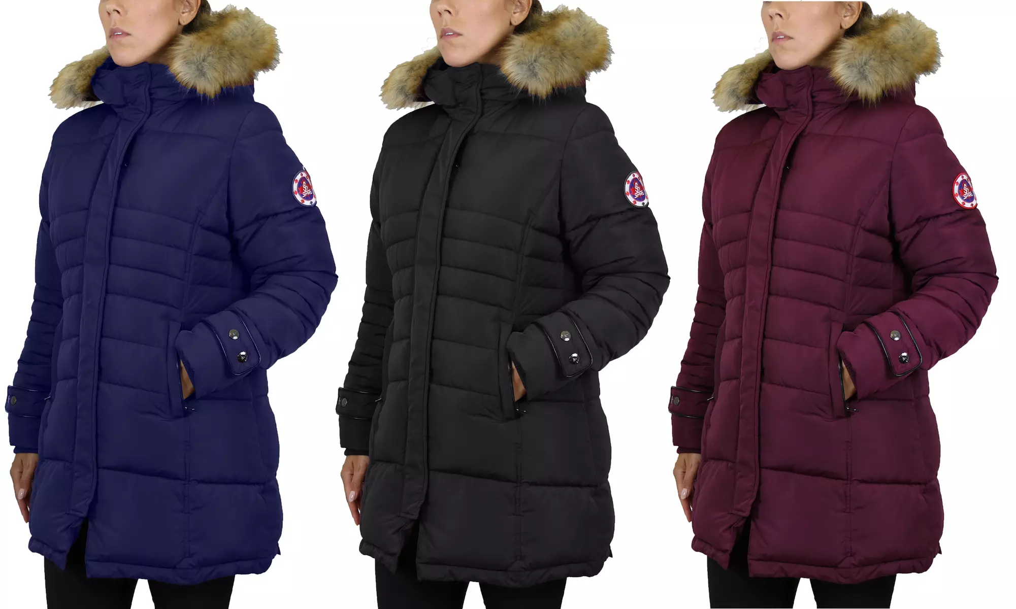 Spire By Galaxy Women's Apex Heavyweight Parka with Detachable Hood (S-3XL) - Primary Image