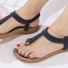 Image 2: Plus Size (4.5-10) Women's Comfy Sandals, Comfort Slip On Summer's Sandals 