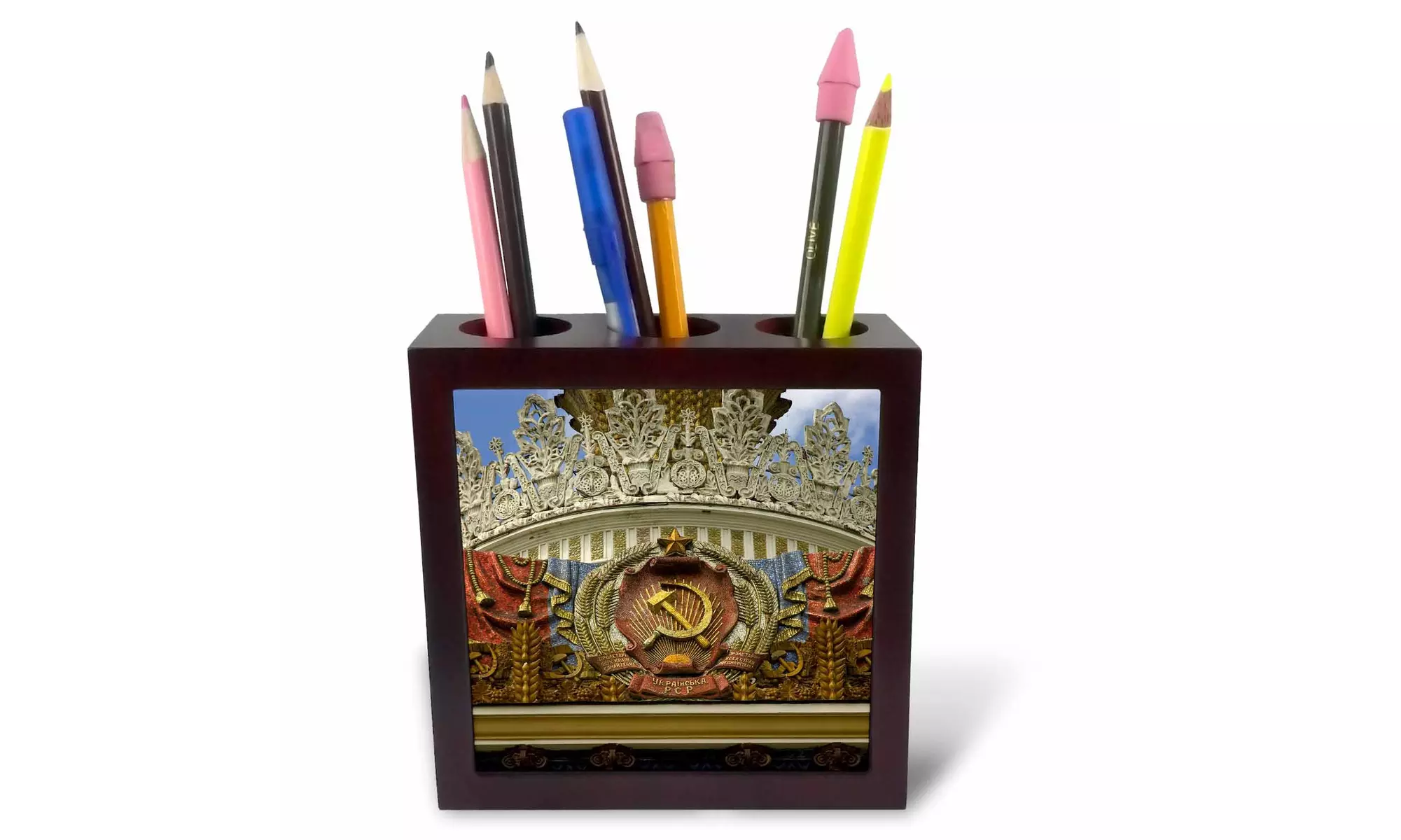  Tile Pen Holder - Russia. Moscow. VDNKh, Soviet symbolism - EU26 IHO0216 - Primary Image