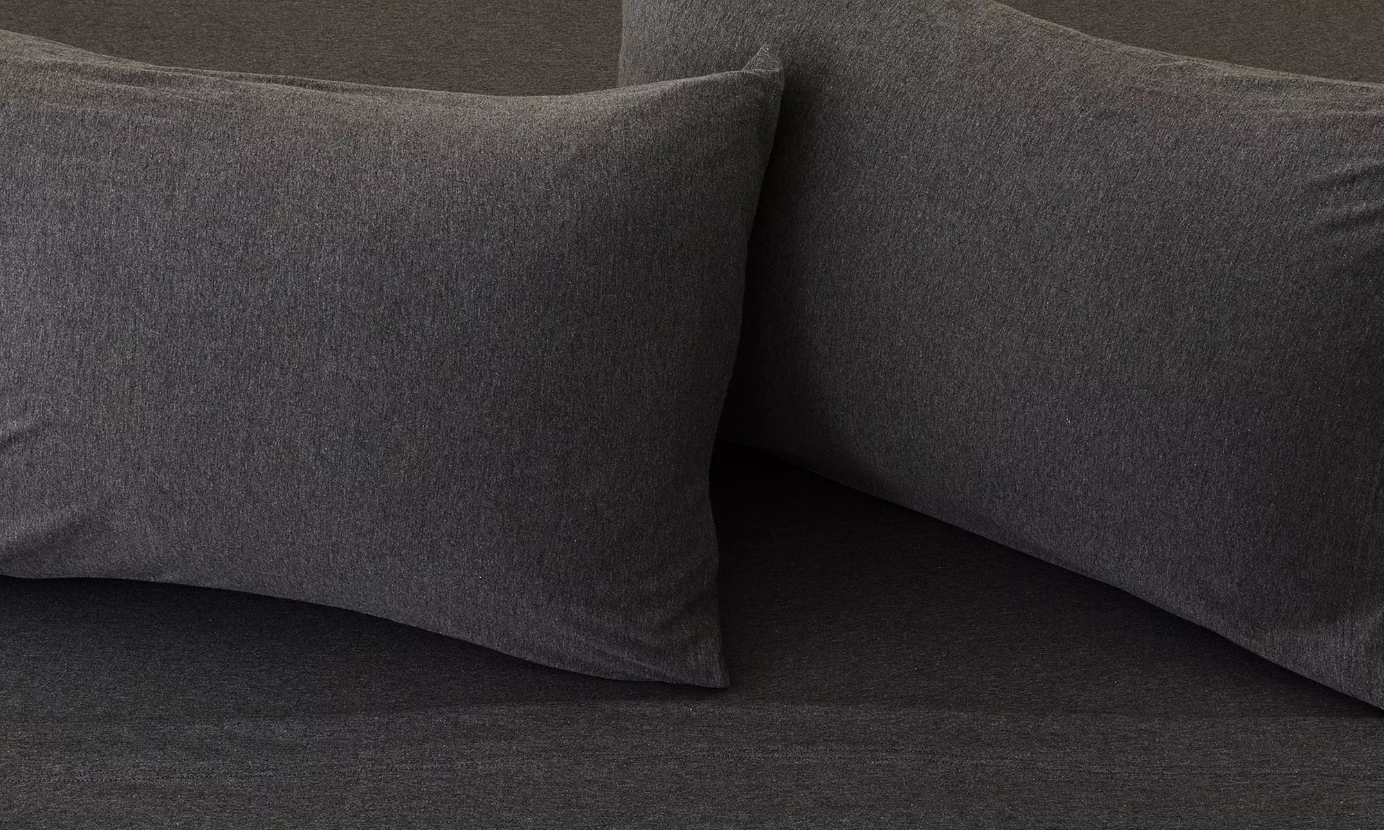 FreshFolds Ultra-Soft Cotton Heathered Melange Jersey Knit Sheet Set