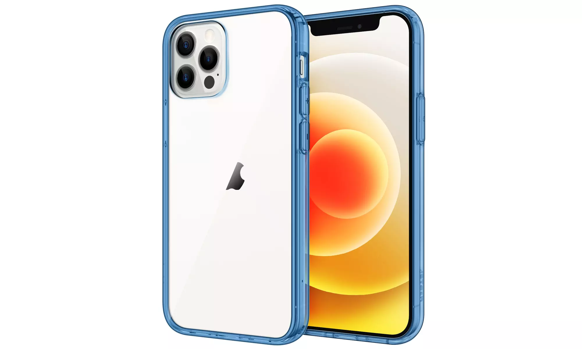 JETech Case for iPhone 12/12 Pro 6.1-Inch Shockproof Bumper Cover Clear Back
