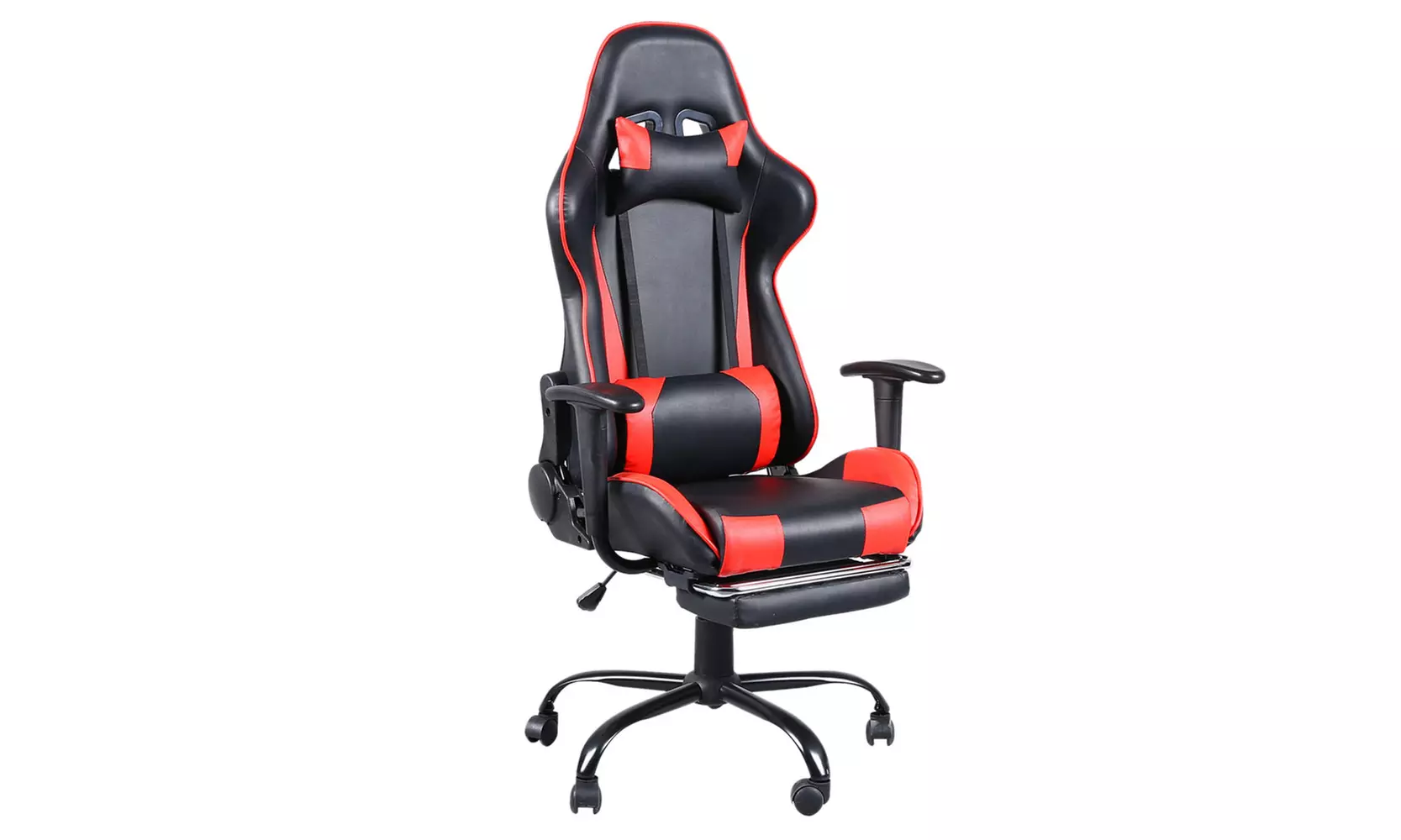 Comfortable High Back Swivel Racing Gaming Chair Office Chair with Footrest Tier - Primary Image