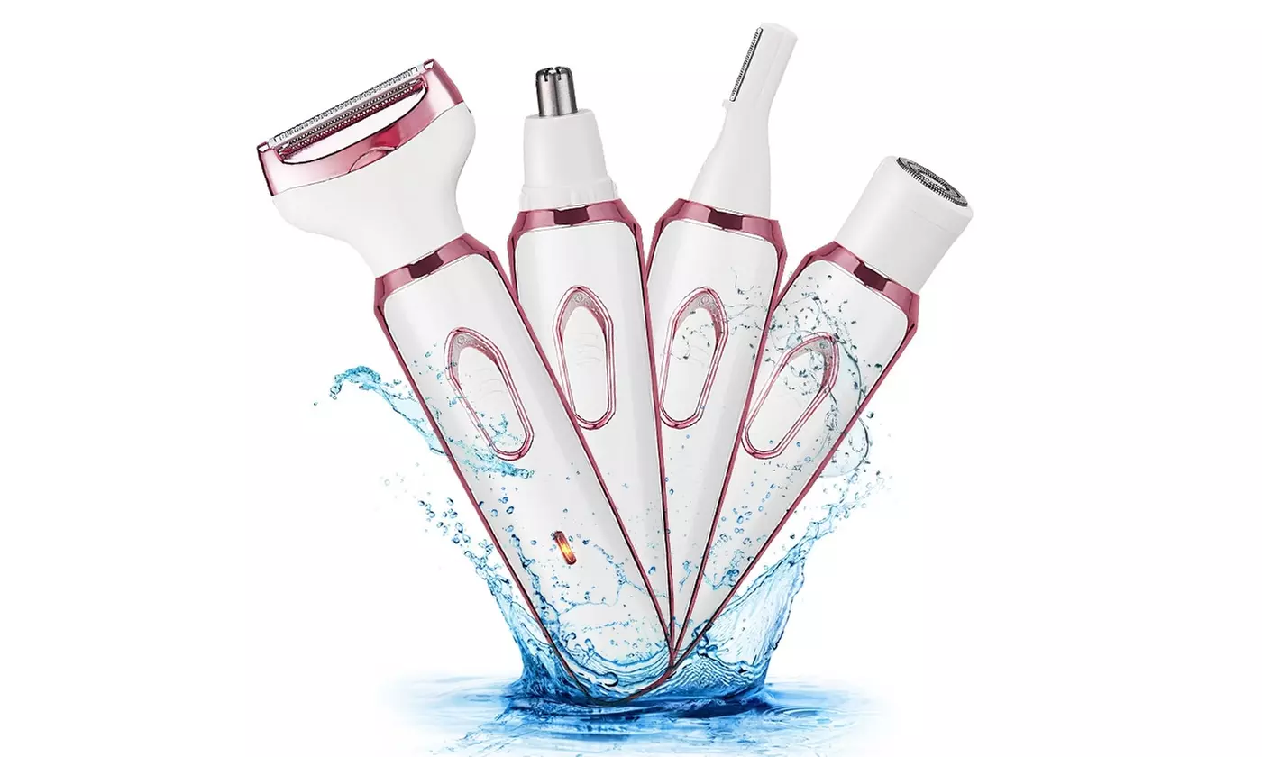 iMounTEK Women's 4-In-1 Electric Shaver Cordless Hair Trimmer Razors for Shaving