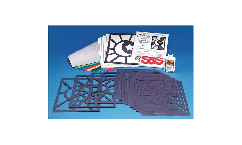 Colorlite Stained Glass Windows Craft Kit (makes 50) - Primary Image