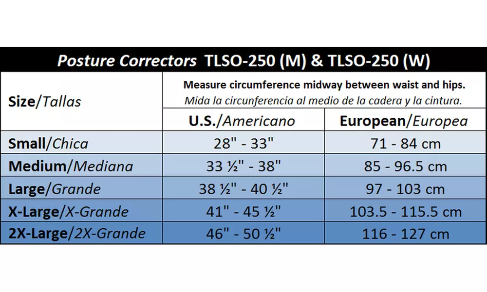 ITA-MED Posture Corrector for Women: TLSO-250(W) - Second Medium