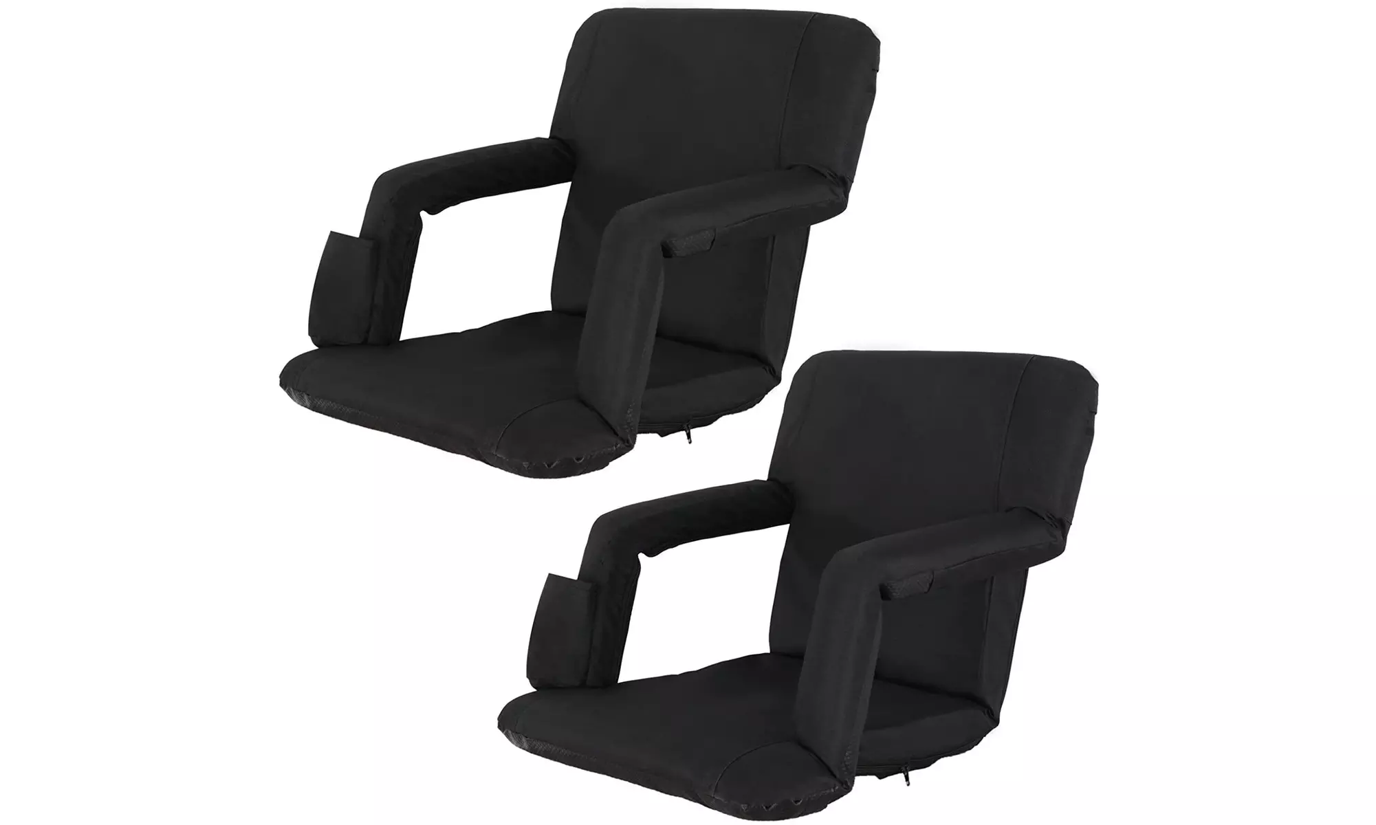 2-Pack Folding Stadium Seat, Portable reclining Bleacher Chair - Primary Image
