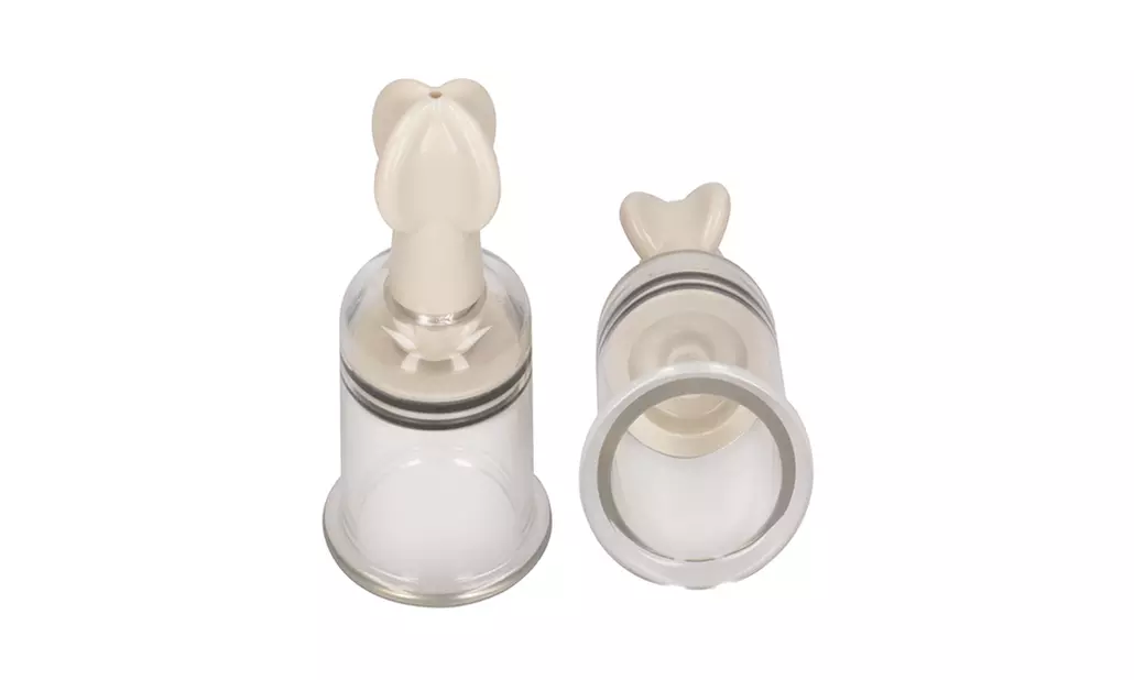 Shots Pumped Nipple Suction Set - Medium Clear - Primary Image