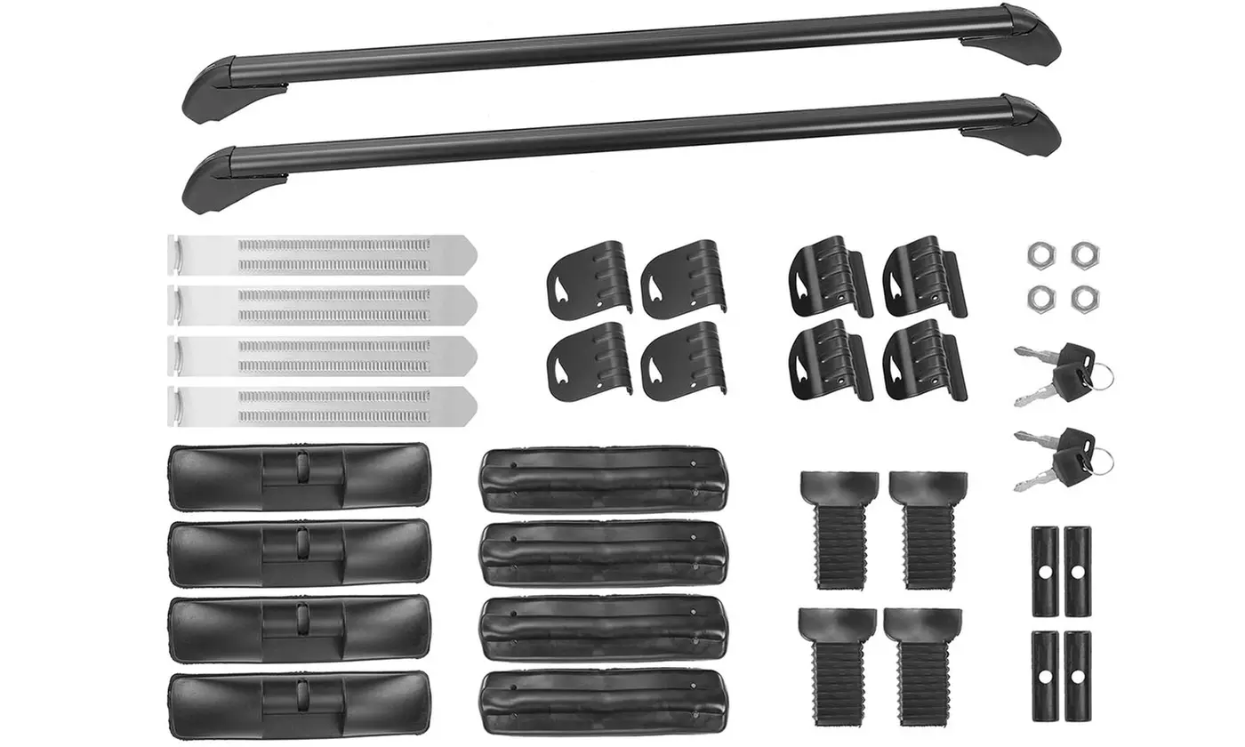 iMounTEK 43-Inch Universal Luggage Roof Rack Cargo Cross Bars with Lock & Keys