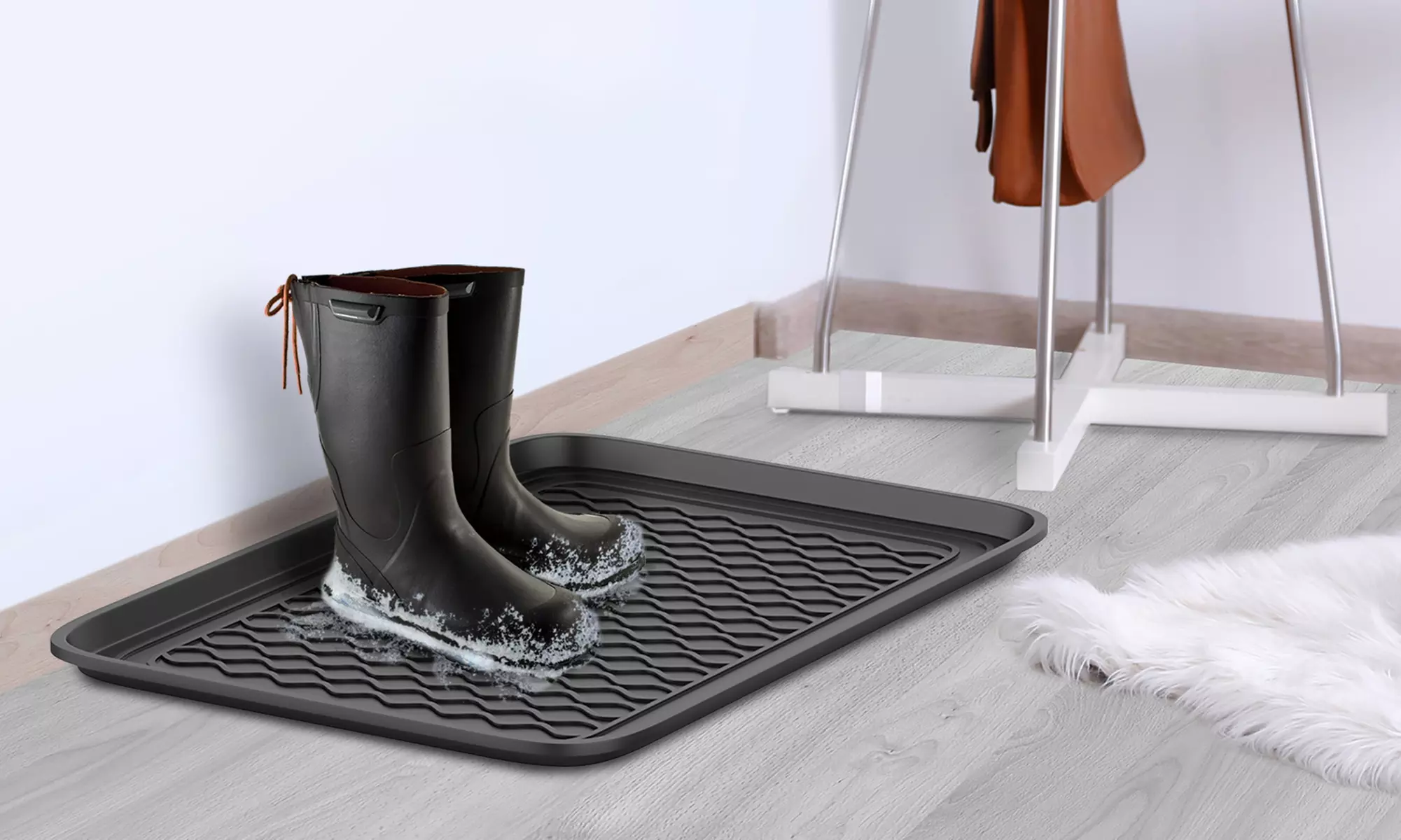 Stalwart All-Weather Utility Boot Tray (Set of 2) - Primary Image