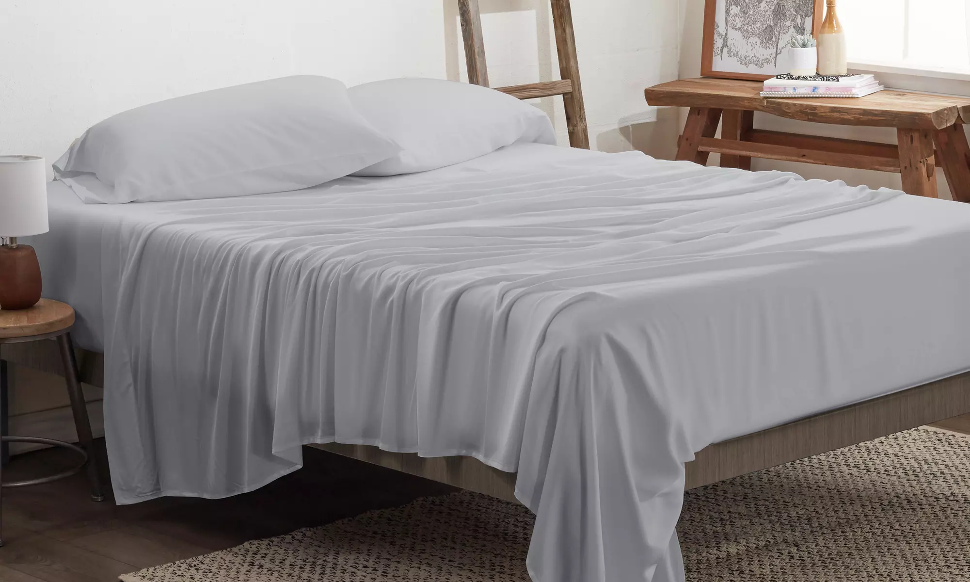 Merit Linens Premium Bamboo 4 Piece Luxury Bed Sheet Set