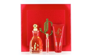 I WANT CHOO by Jimmy Choo 3 PIECE GIFT SET - 3.3 OZ EAU DE PARFUM SPRAY NEW Box