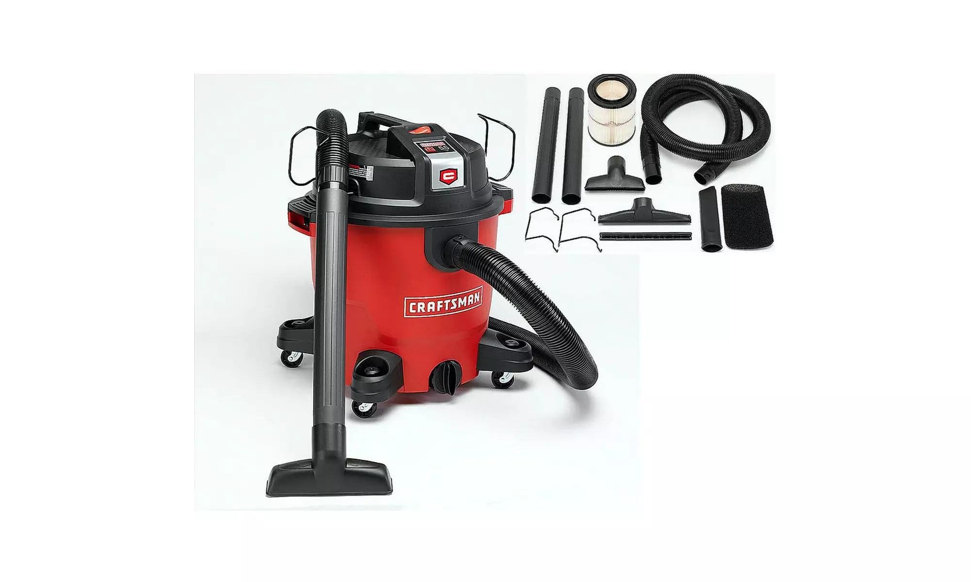 Craftsman XSP 12 Gallon 5.5 Peak HP Vacuum Wet Dry Vac Shop - 9 pc Accessory Set - Primary Image