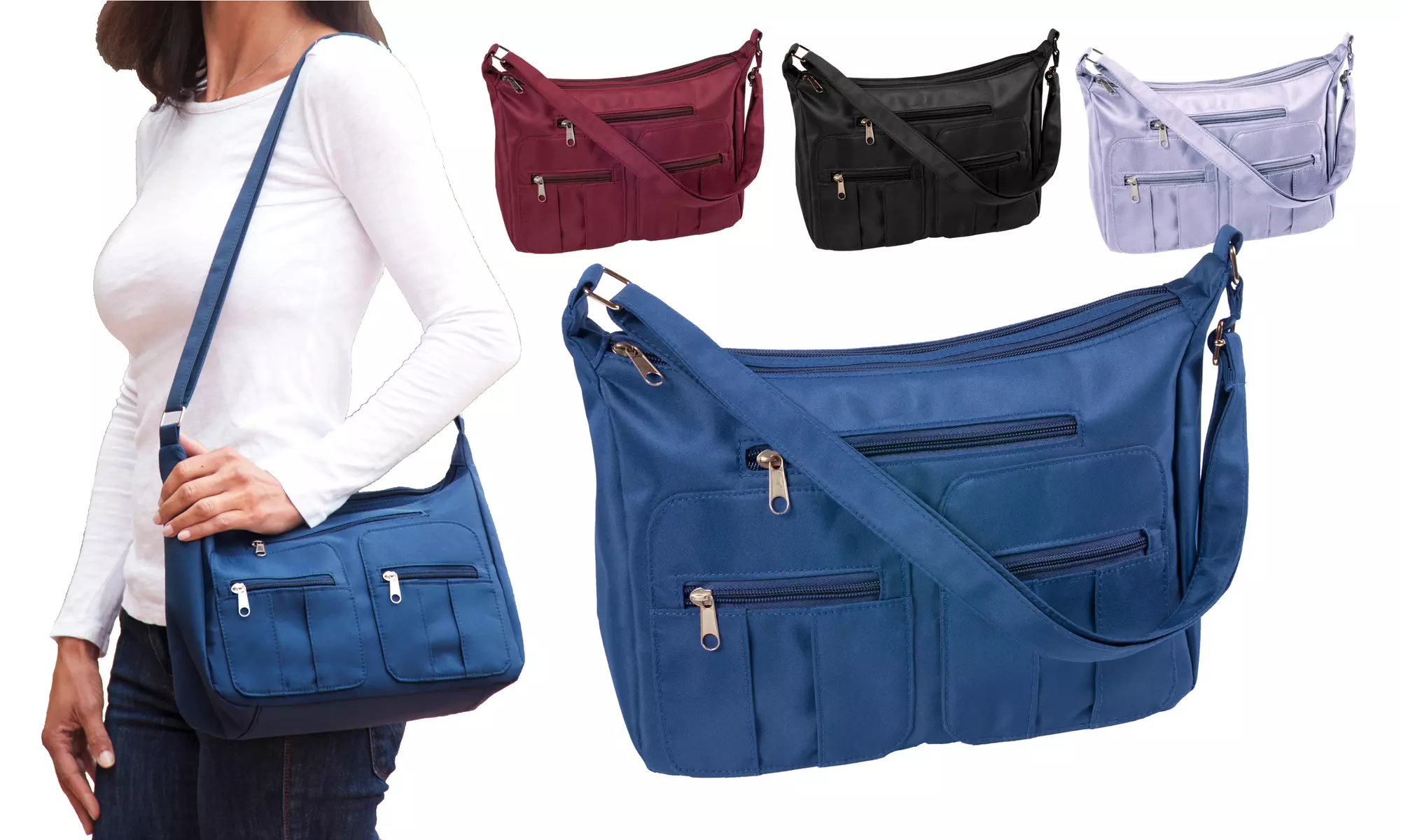 6-Zipper Slim-Line Classic Organizer Bag - Primary Image