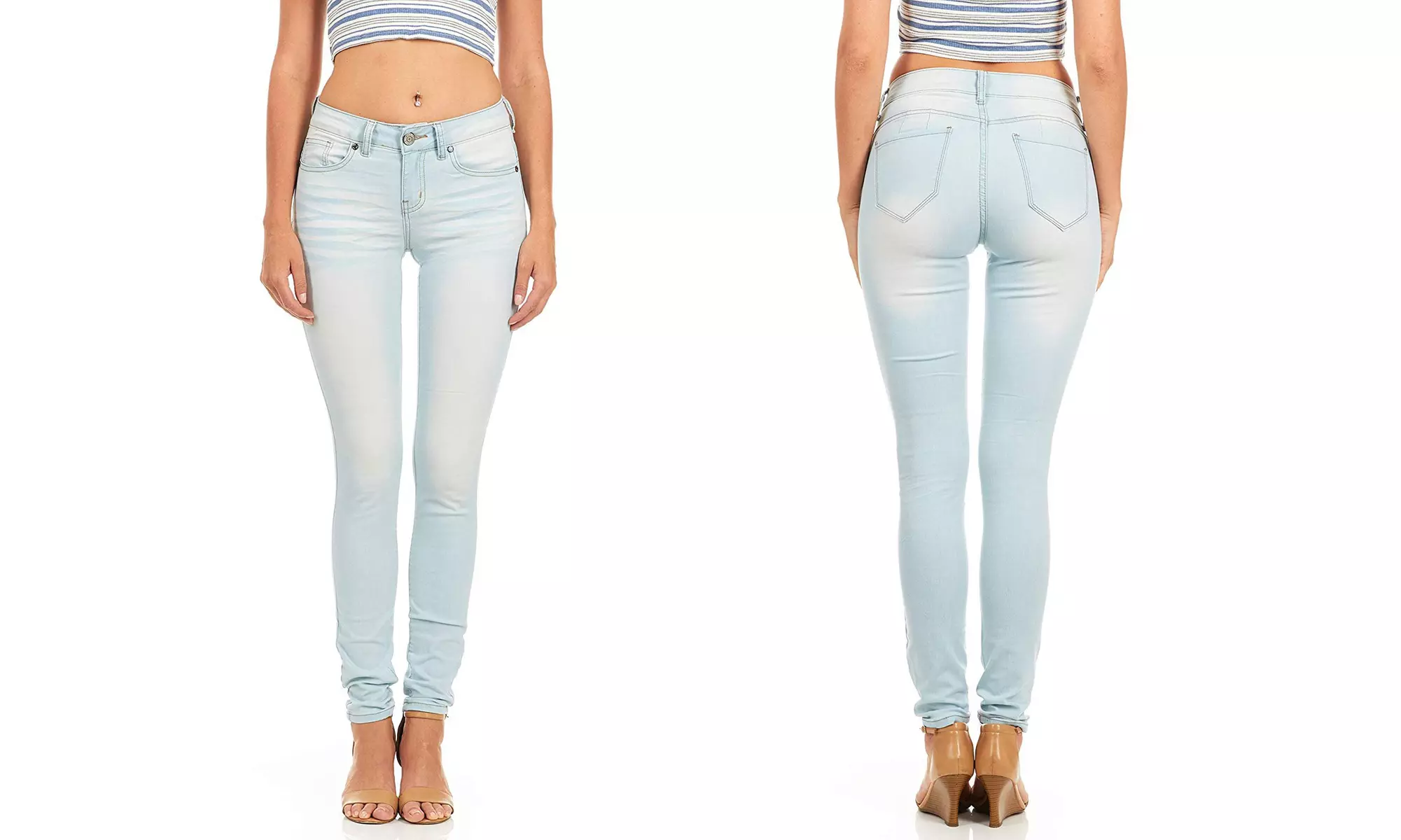Cover Girl Jeans juniors acid washed denim Skinny pants for Women - Primary Image