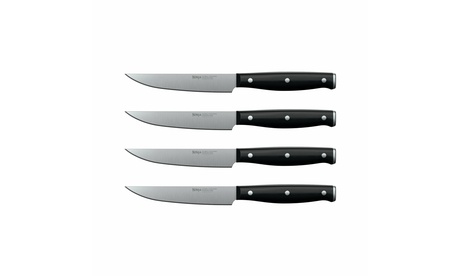 Ninja Foodi Never Dull Essential 4-Piece Steel Steak Knife Set (Black) K12004 4.5 Black Steak Knife