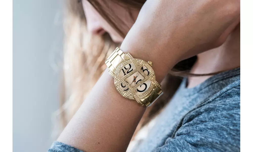 Olympia JBW Women's Watch with 18K Gold Plating and Diamond Accents - Primary Image