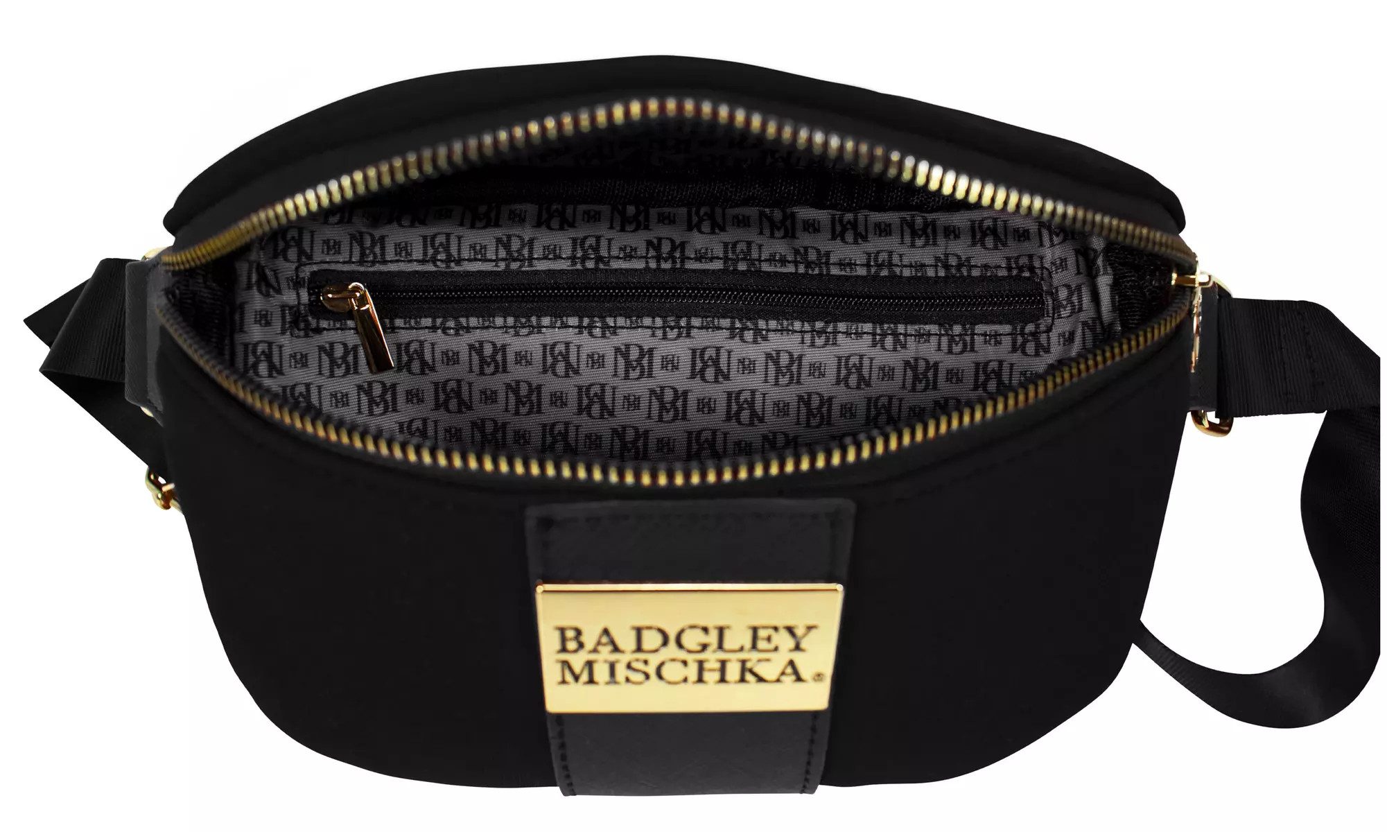 BADGLEY MISCHKA Sage Scuba and Vegan Leather Belt Bag - Fanny Pack
