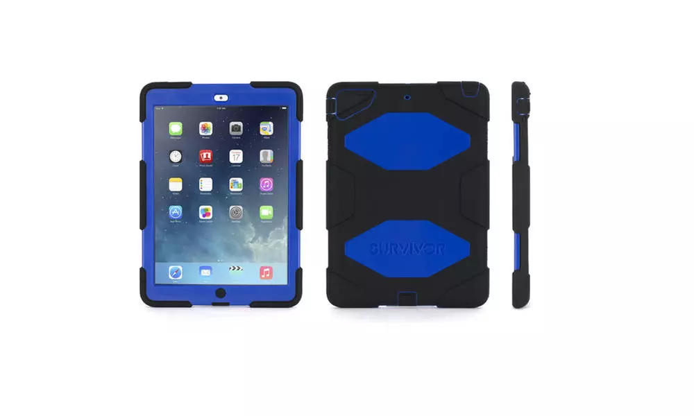 Griffin Technology GB36403 Survivor Case with Stand for iPad Air Black / Blue - Primary Image