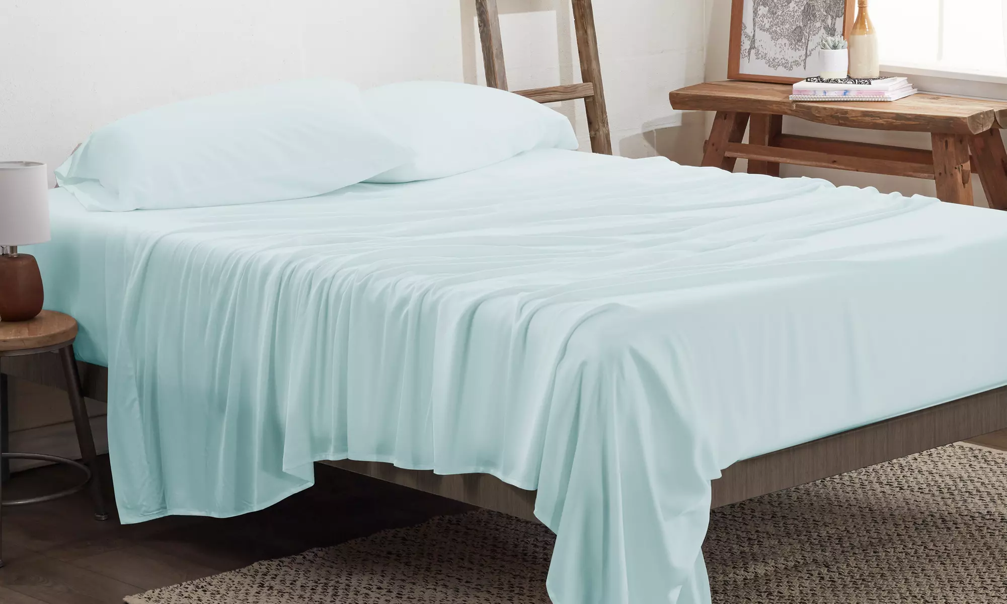 Merit Linens Premium Bamboo 4 Piece Luxury Bed Sheet Set