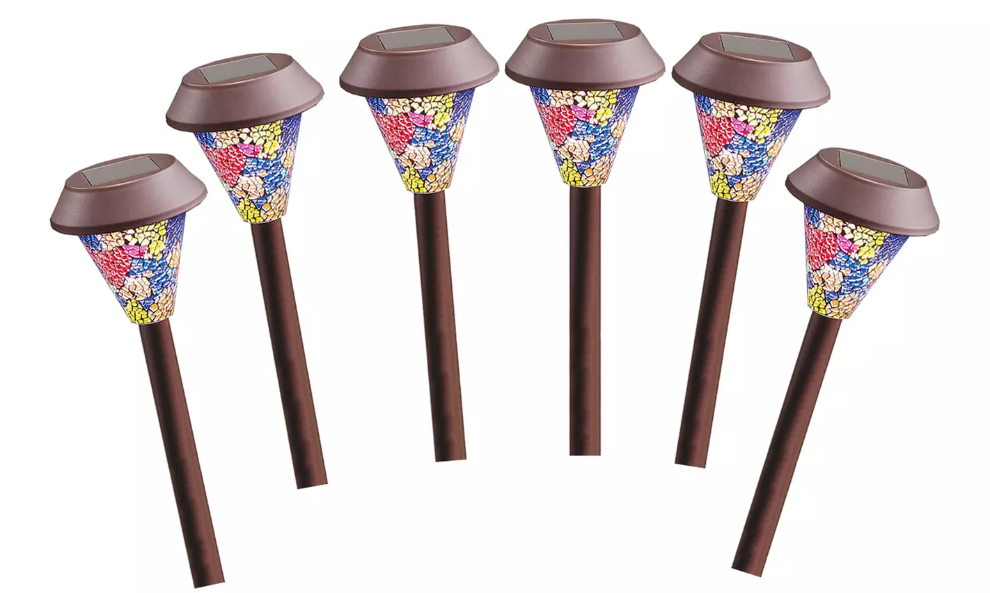 Mosaic Design Solar Powered Lighting Outdoor Patio Garden Decor Pathway Lights - Second Medium