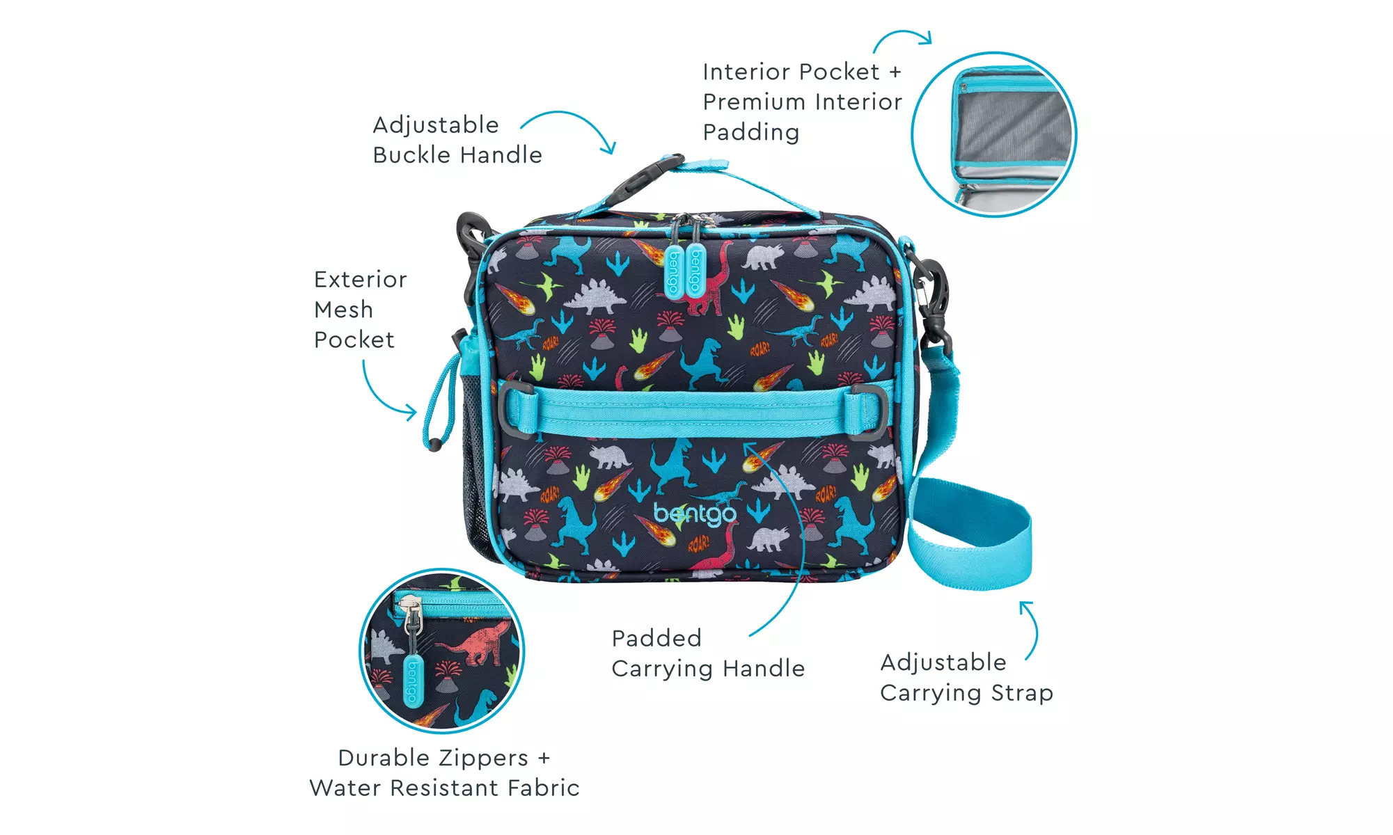 Bentgo Kids Lunch Bag - Durable and Double Insulated