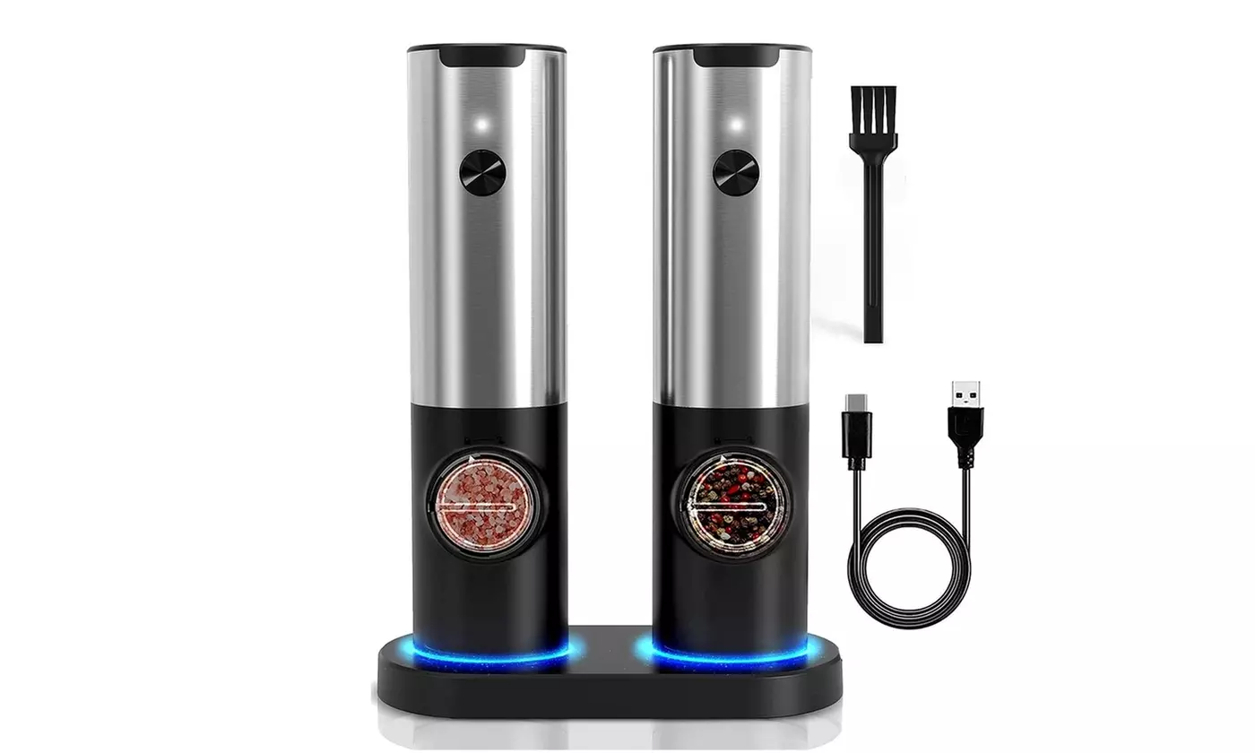 NewHome Electric Automatic Salt and Pepper Grinders 
