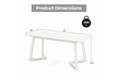 Costway 42" Modern Entryway Bench with Rubber Wood Legs Smooth Seating Area - Second Medium