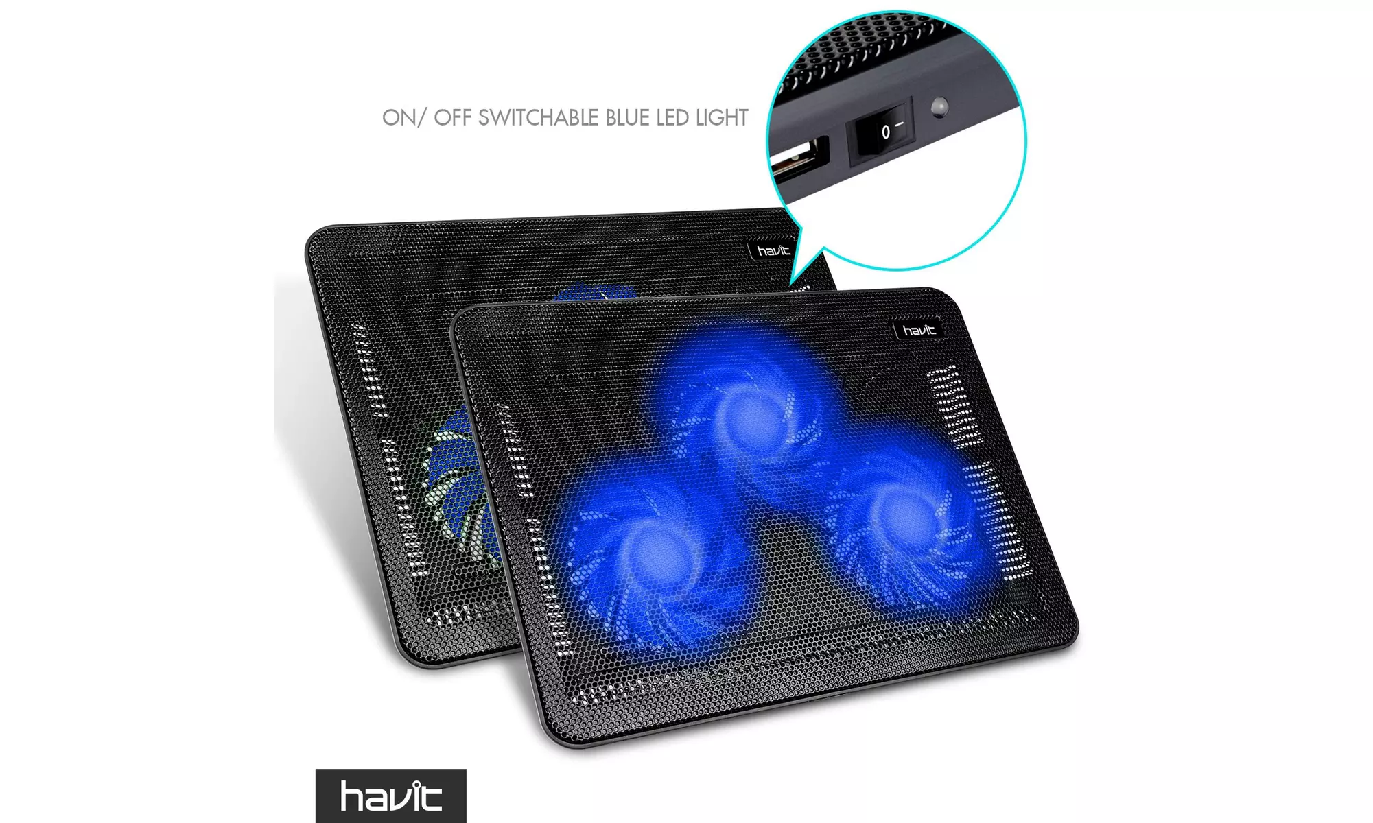 Havit HV-F2056 15.6-17 Inch Laptop Cooler Cooling Pad - Second Medium