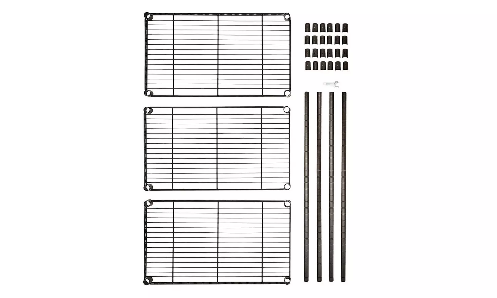 3/4/5-Tier Commercial Chrome Shelving Rack Adjustable Shelf Storage
