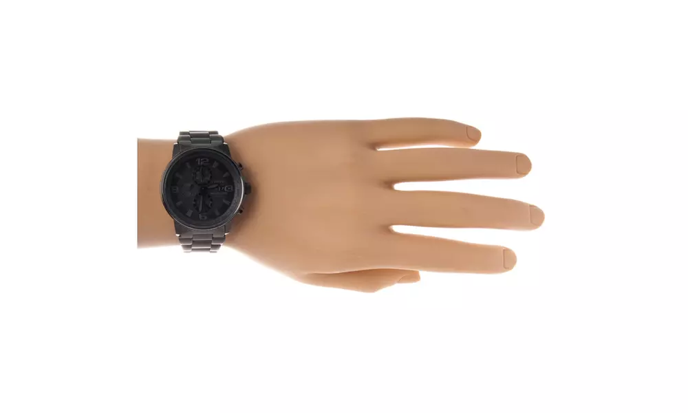 Citizen Men's Eco-drive 'Nighthawk' Blacked-out Dial Chronograph Watch - Second Medium