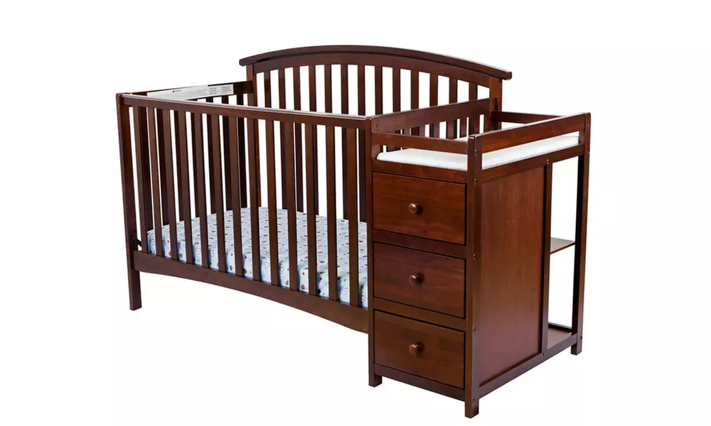 Dream On Me Niko, 5 in 1 Convertible Crib with Changer - Primary Image