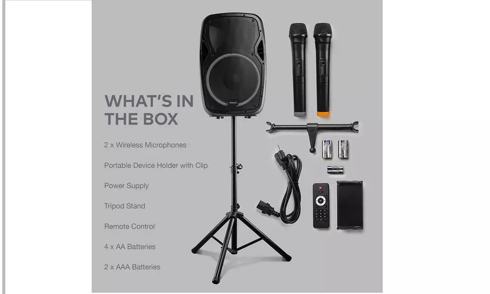Knox Gear Portable Rechargeable Karaoke Machine with Wireless Microphones - Second Medium