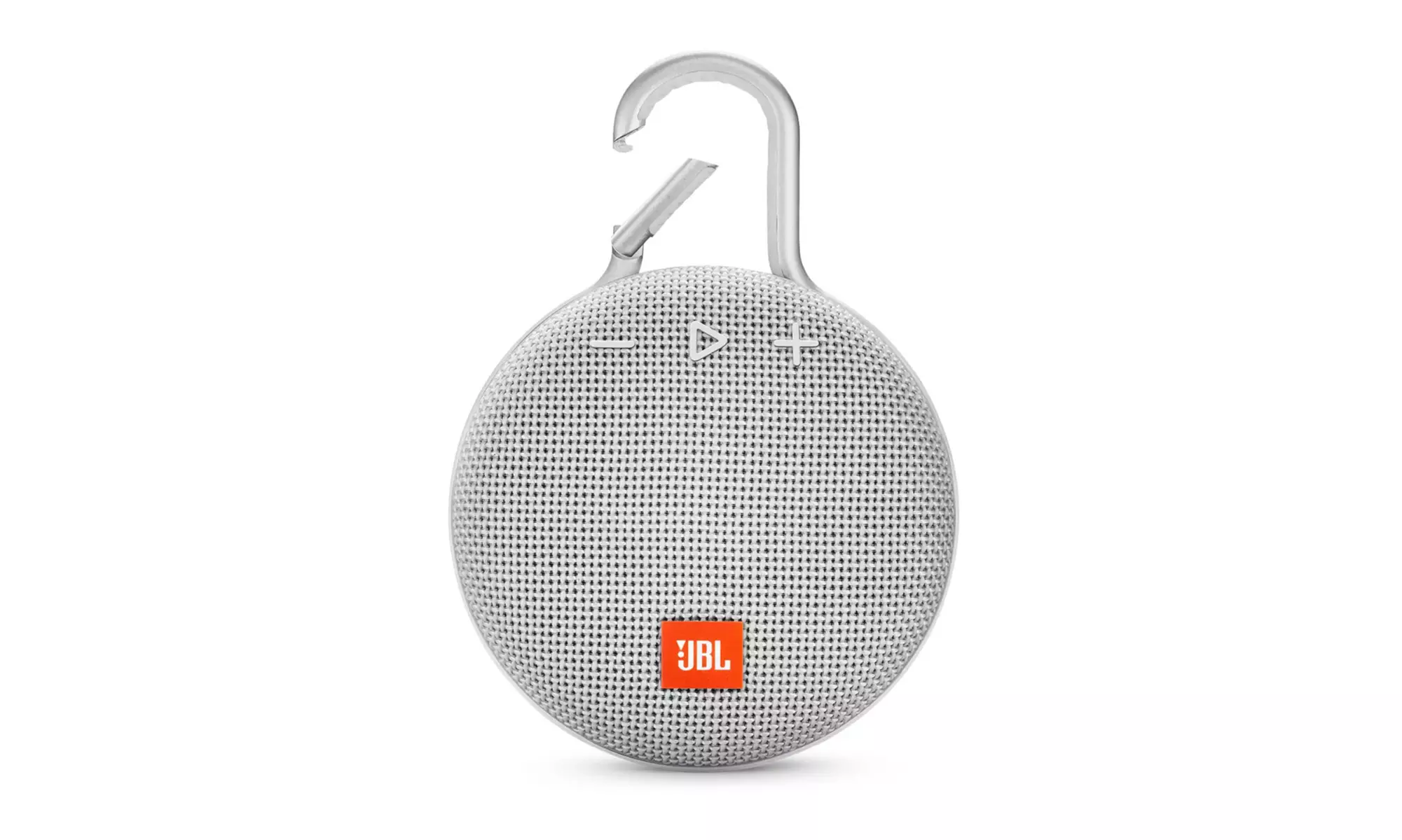 JBL Clip 3 Waterproof Portable Bluetooth Speaker (White) - Primary Image