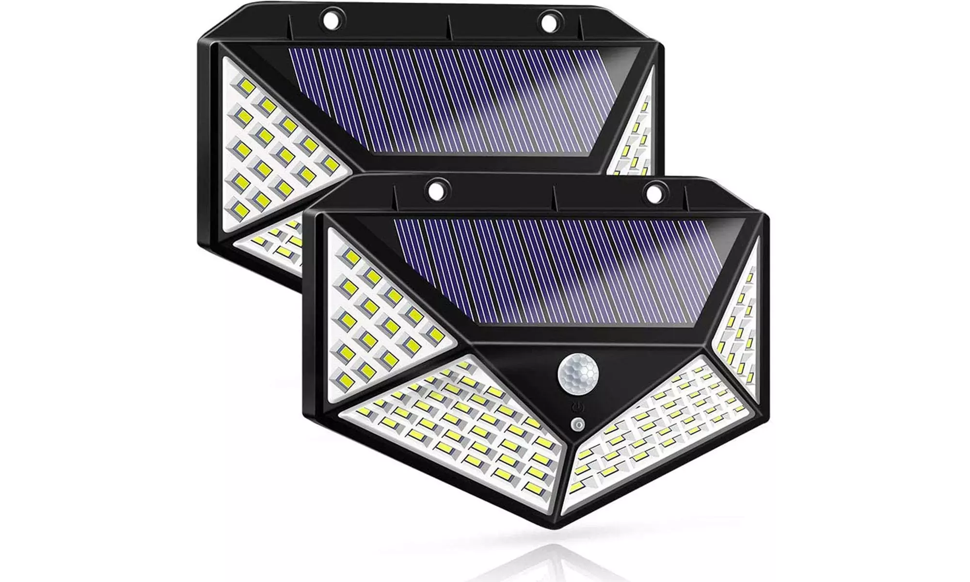 Solar 100 LED Waterproof Outdoor Wall Lights - Second Medium
