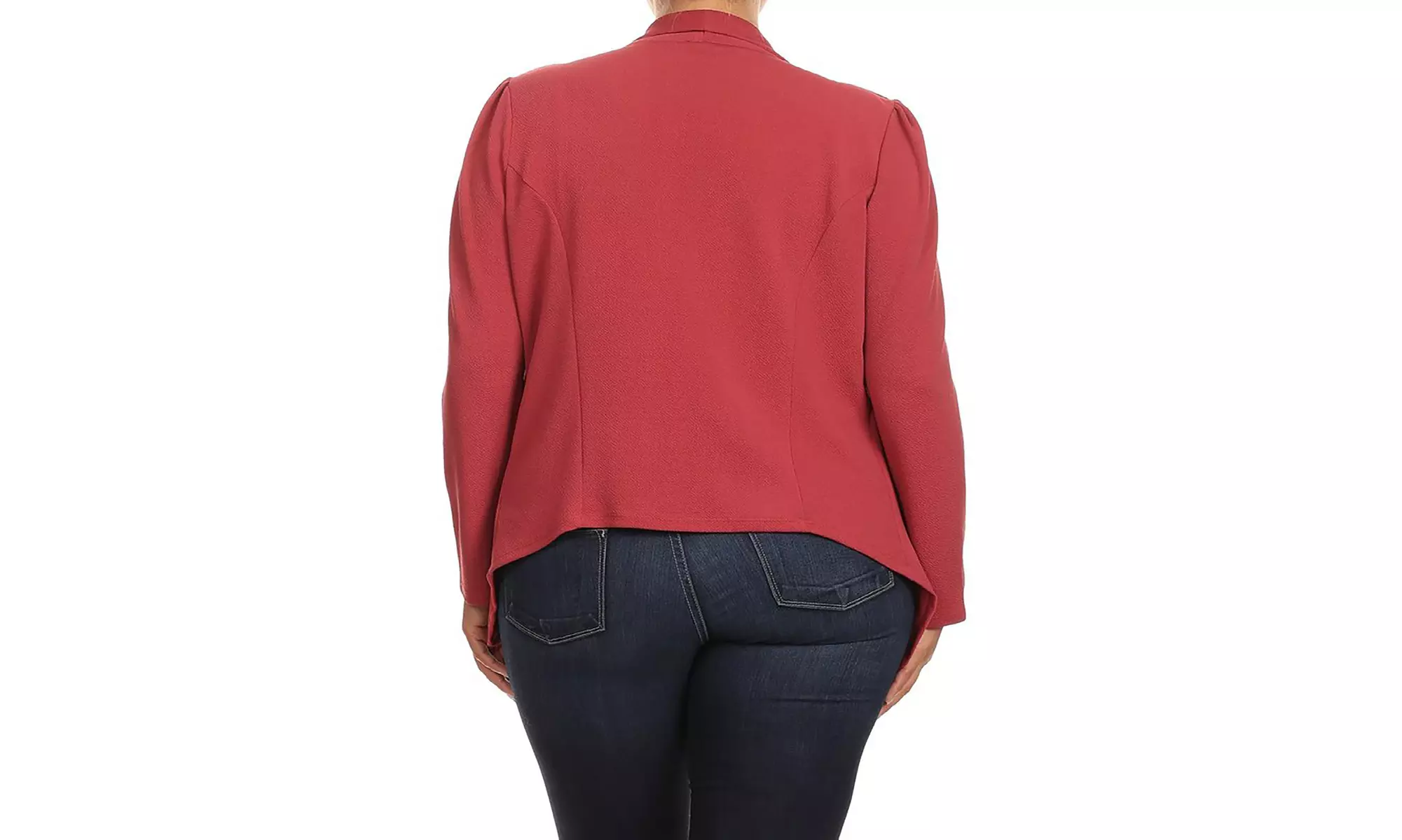 MOA Collection Womens Open Front Blazer with Plus Size