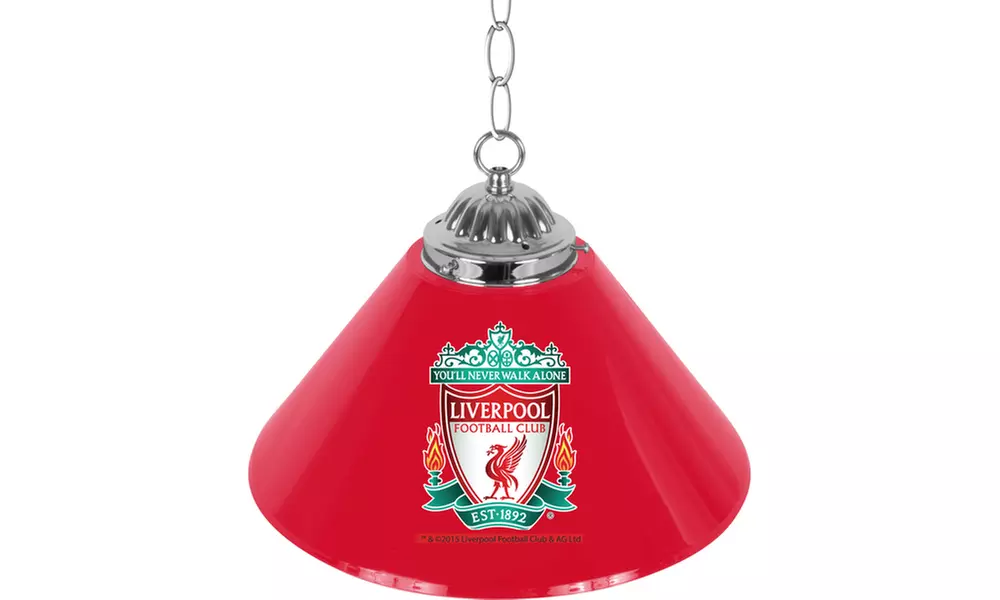 Premier League Liverpool Football Club Single Shade Chrome Bar Lamp - Primary Image
