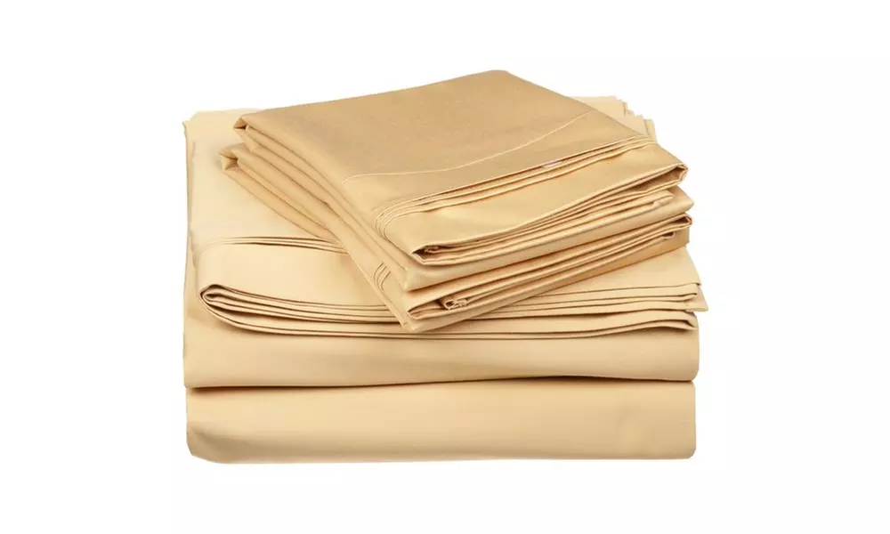 Superior Breschin Egyptian Cotton Solid Deep Pocket Sheet Set - Second Medium