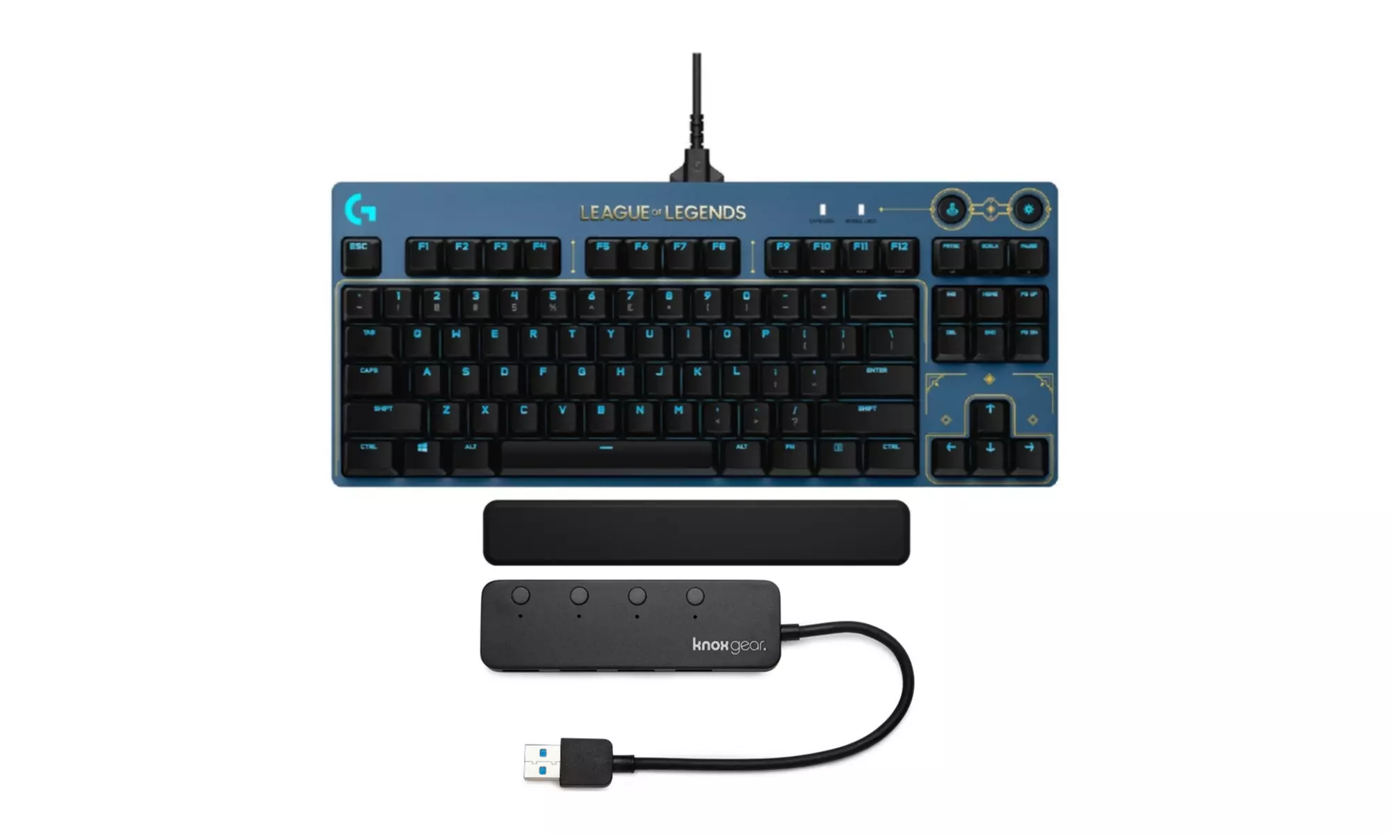 Logitech G PRO Gaming Keyboard (League of Legends Edition) with Palm Rest Bundle - Primary Image