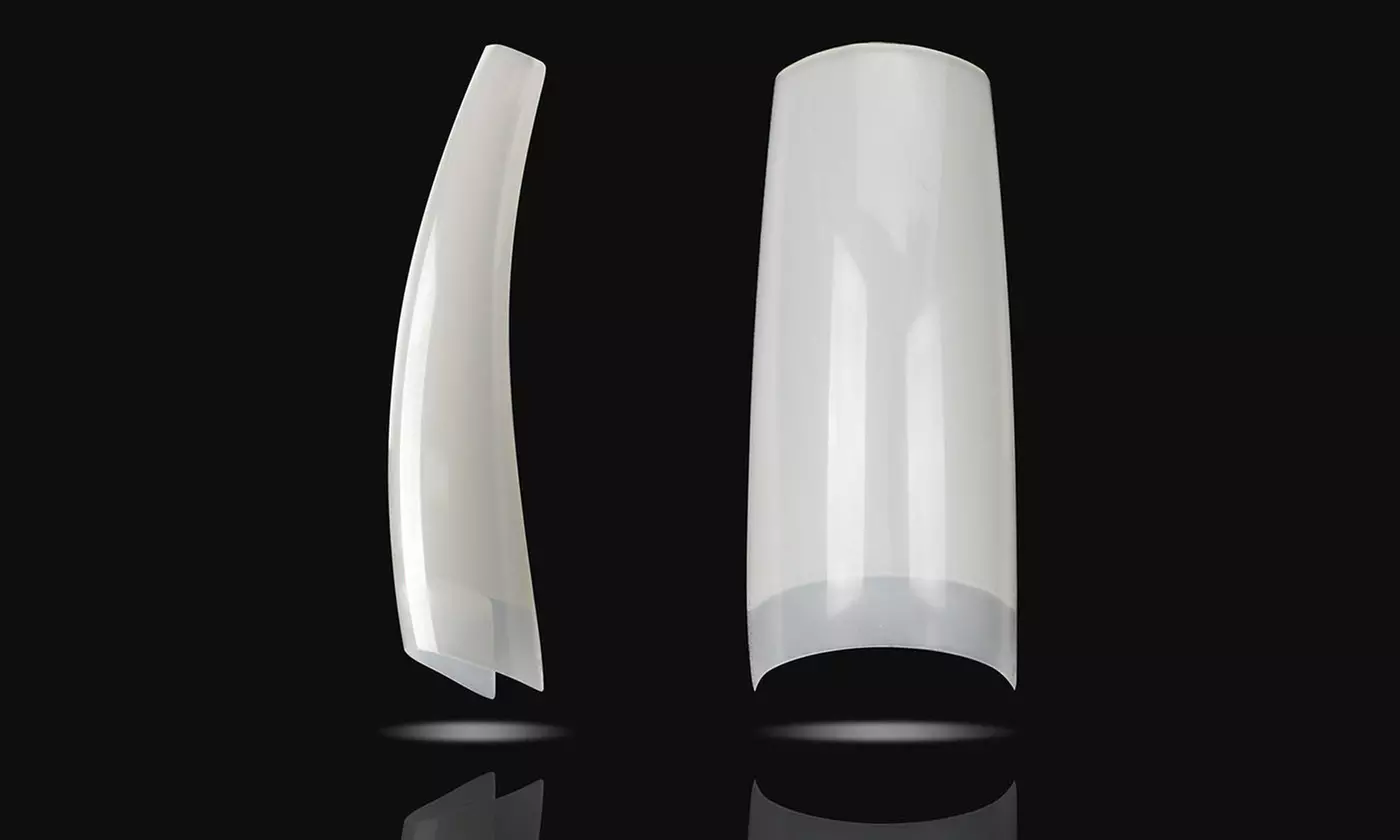 500pcs Lady French Acrylic Style Artificial False Nails Half Tips & Box