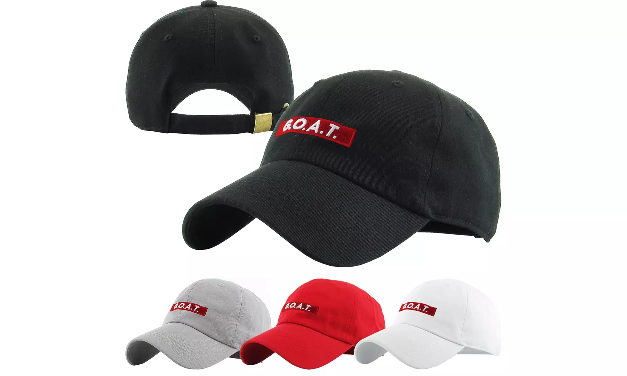 King Savage Legend G.O.A.T Dad Hat Baseball Cap Polo Style Unconstructed Cotton  - Primary Image