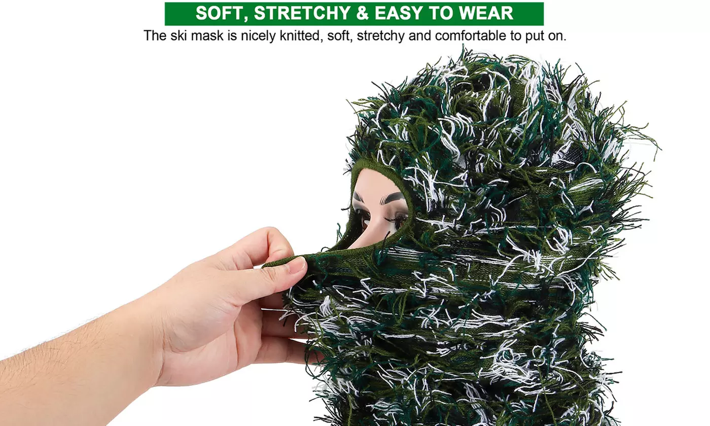 Shiesty Distressed Knitted Balaclava Windproof Full Face Mask 